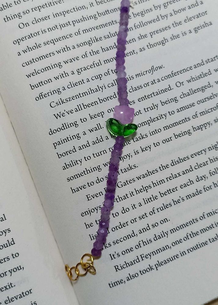 Purple Tulip Bracelet