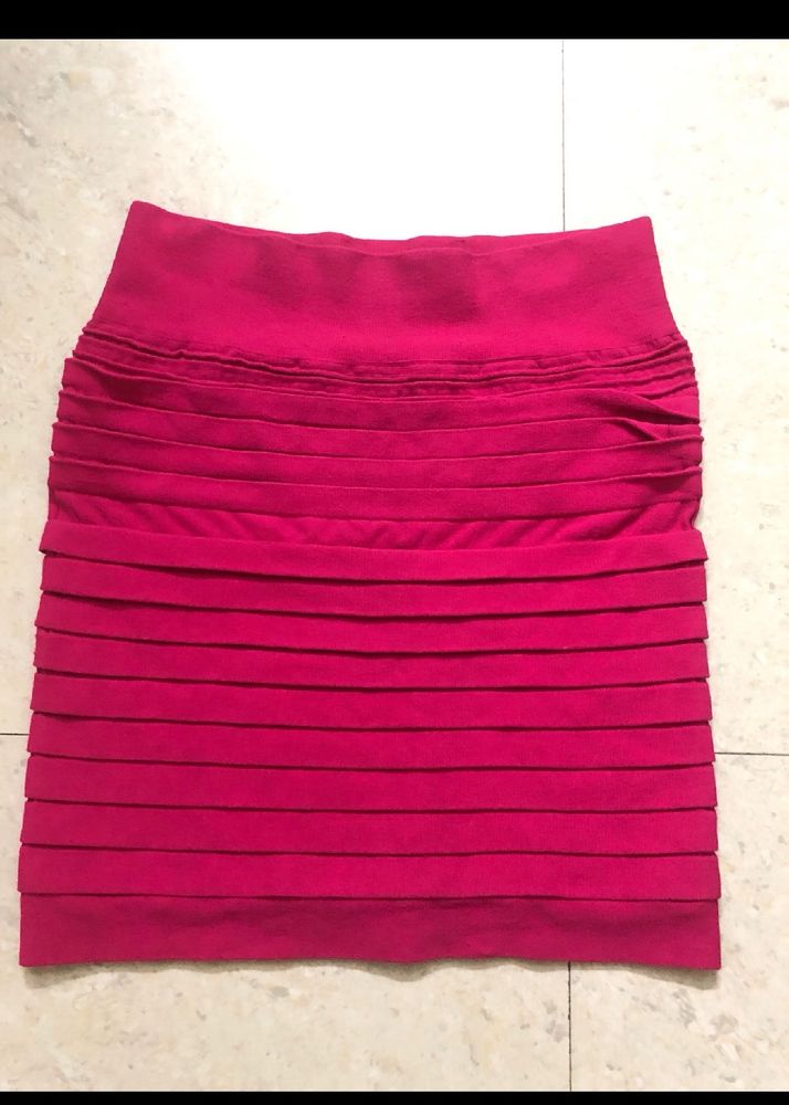 Pink Skirt Stretchable