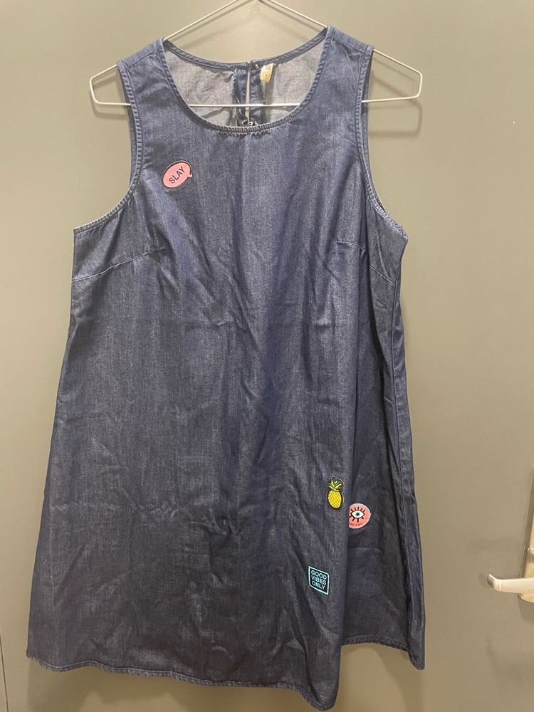 Denim Patch Dress