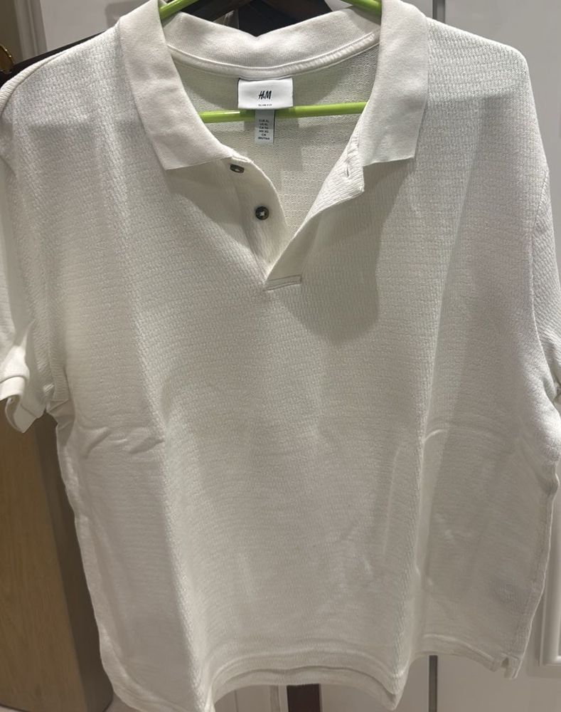 H&amp;M White Polo Shirt