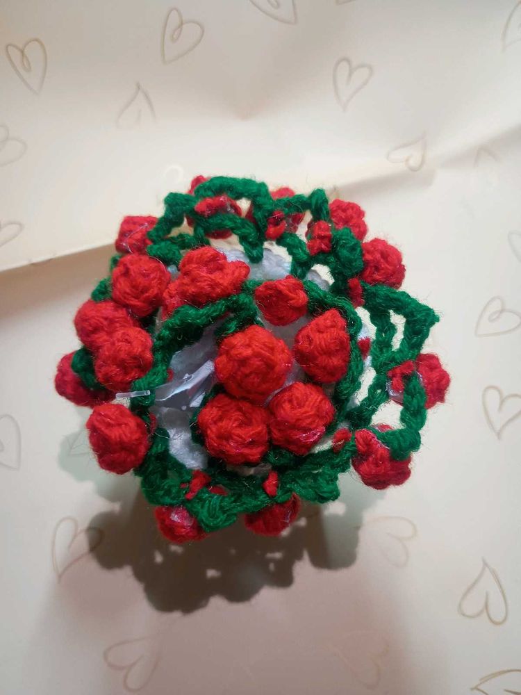 Crochet Rose Coaster