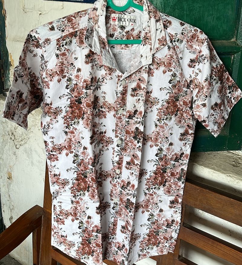 Boys Formal Floral Shirt