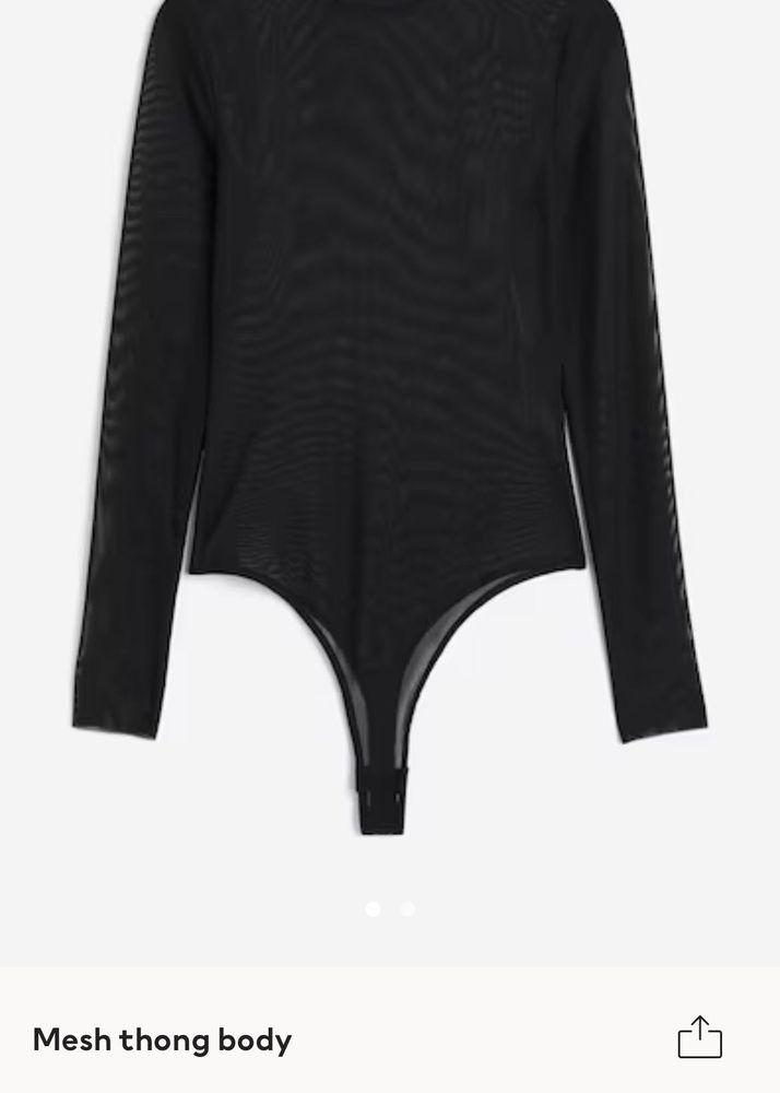 See Through Net Black Thong Bodysuit