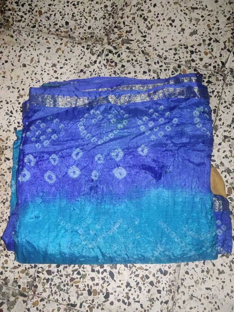 Bandhej Crape Saree For Sale