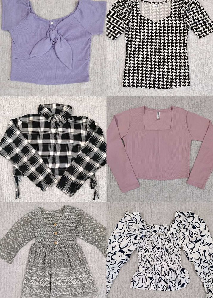 Combo Of 6 New Trendy Tops