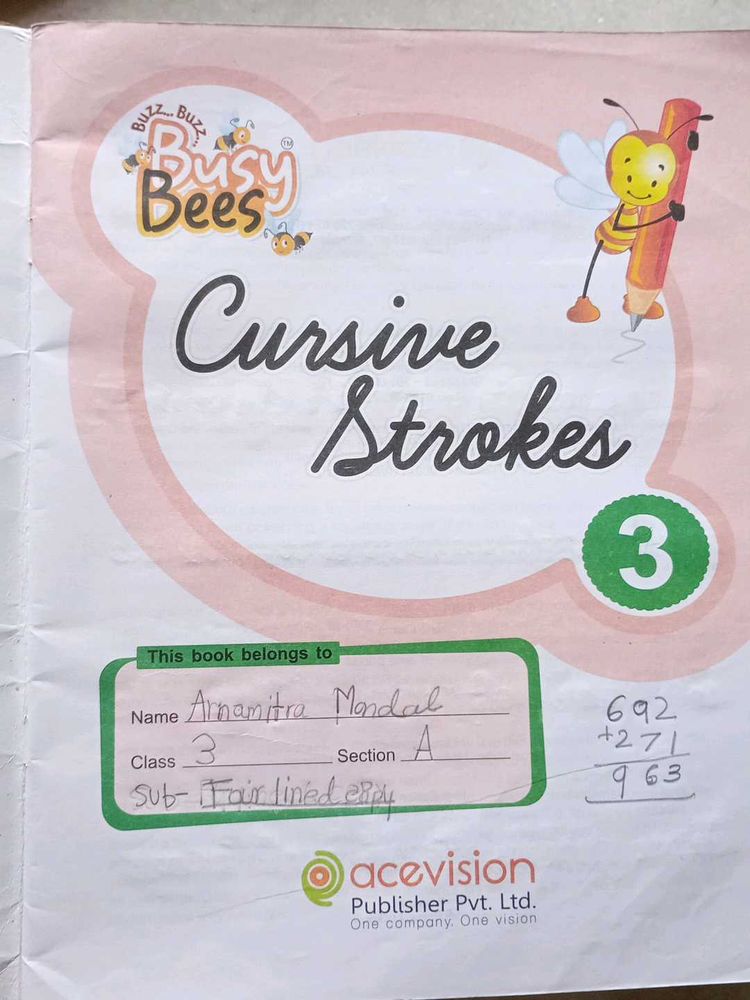 Cursive Strokes Class3