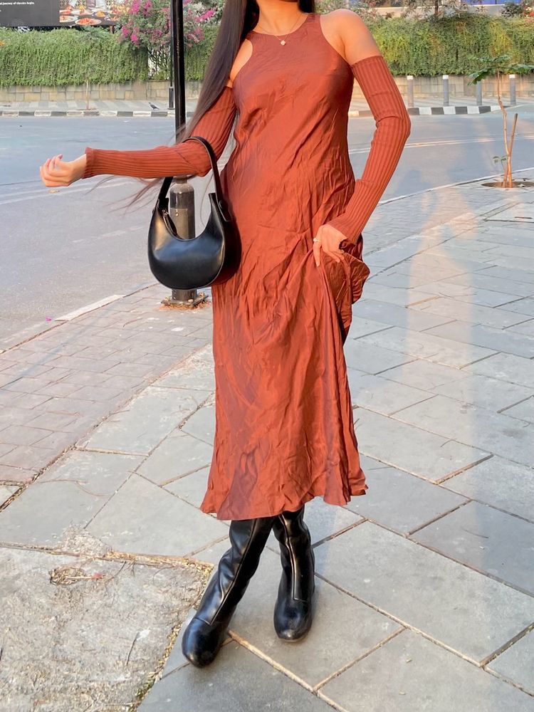 Zara Silk Sleeve Dress
