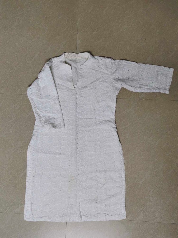 Elegant White Kurta