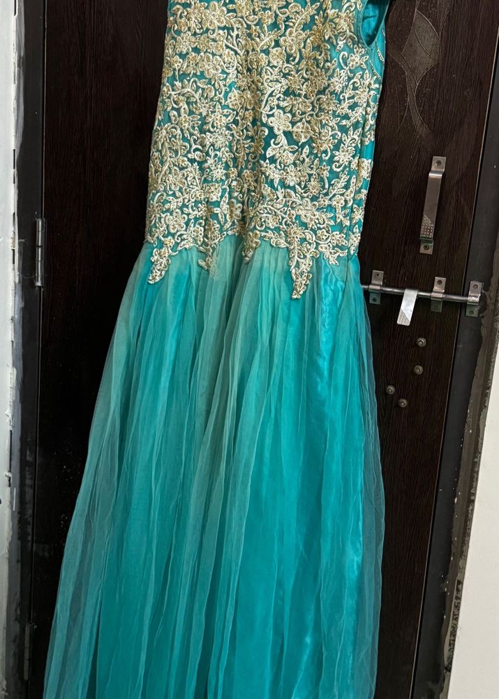 Blue Party Wear Gown