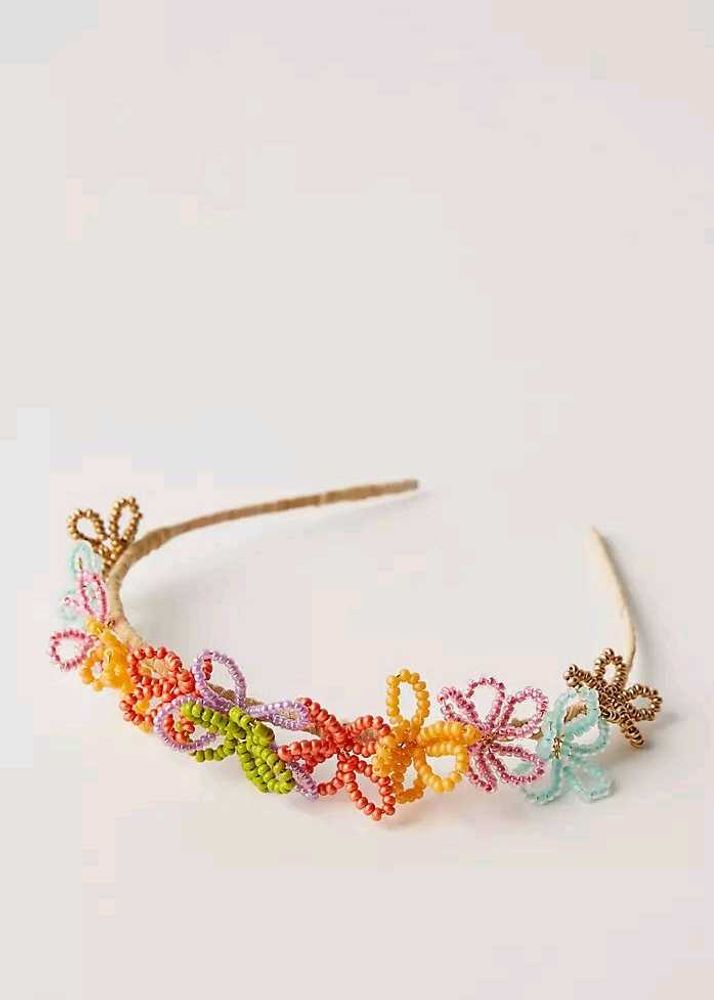 Floral Beaded Headband
