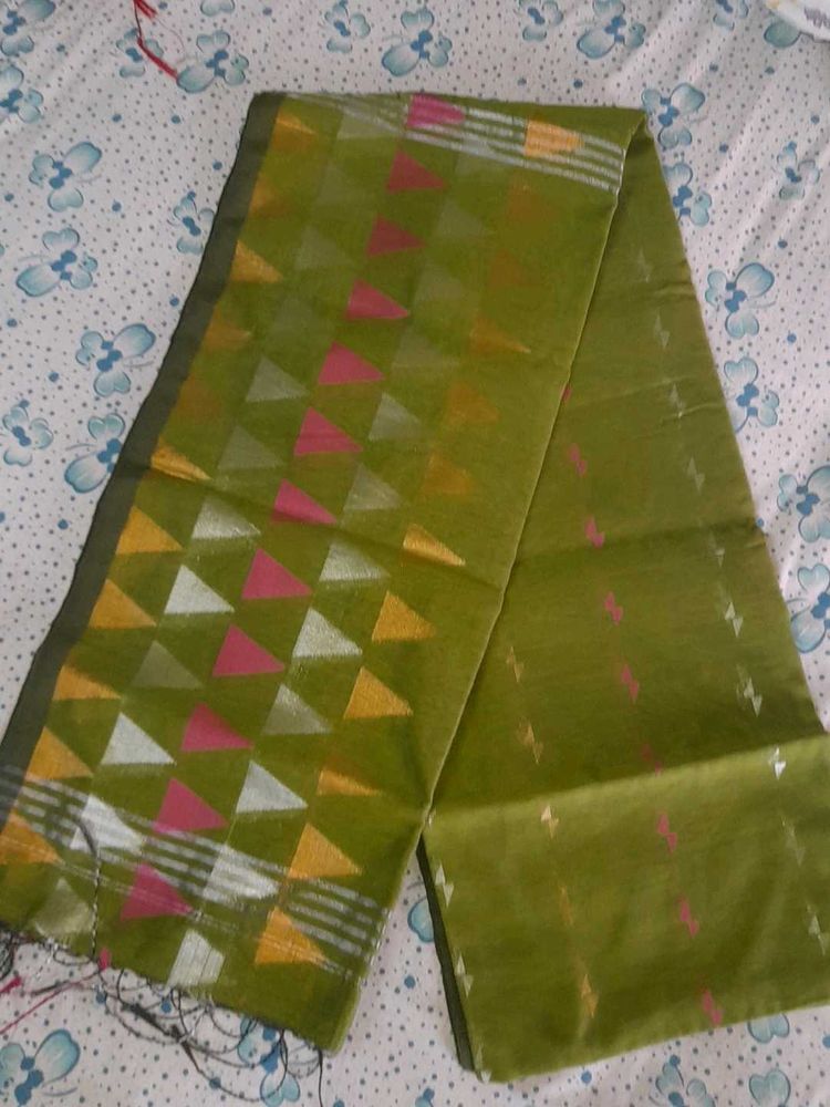 Olive Handloom Saree