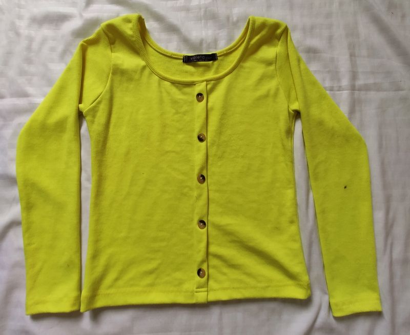 Neon Green Top: Size S/M