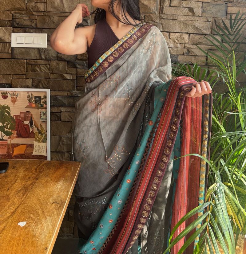 pure georgette saree