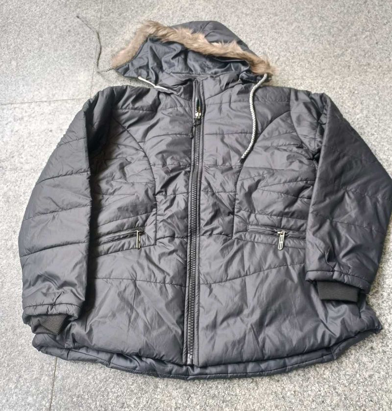 Hooded Padded Jacket, Size M