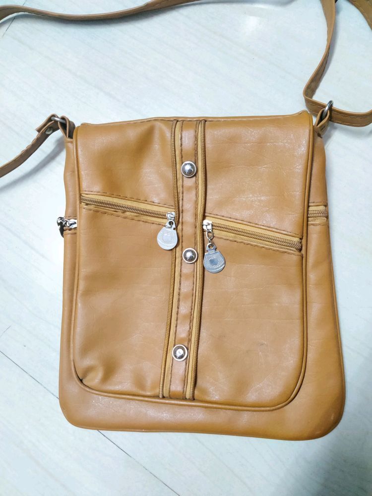 Tan Sling Bag