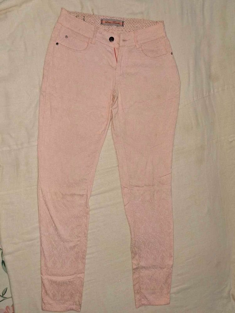 Pink Patterned Jeans