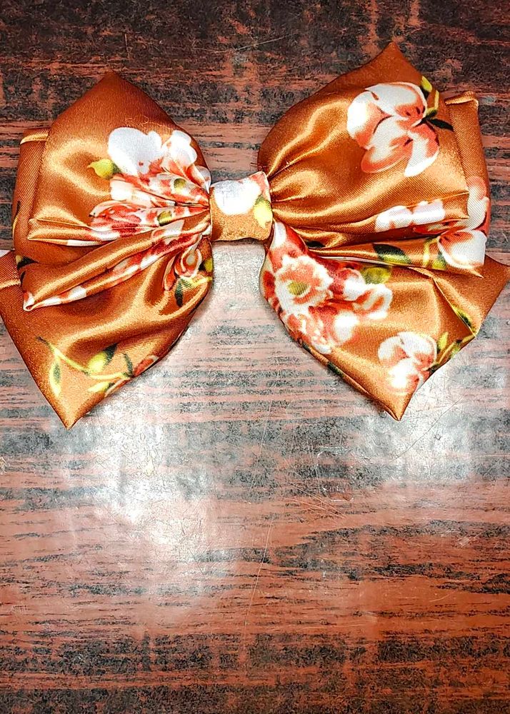 Floral Print Hair Bow