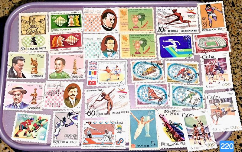 28 SPORTS &amp; 8 SHIP Stamps