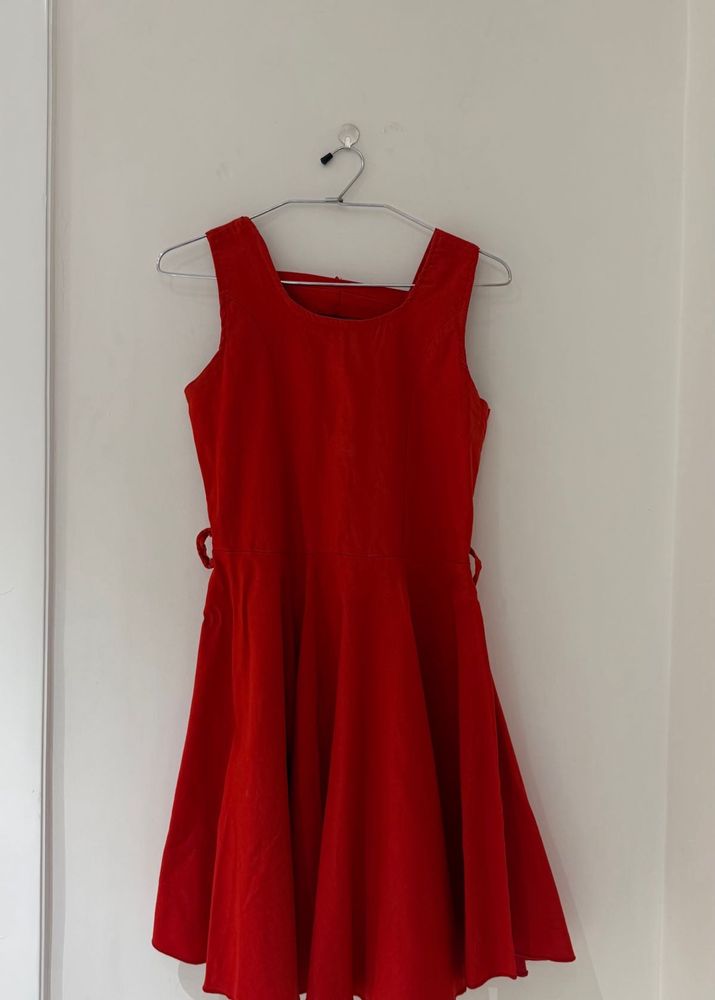 Red Fit &amp; Flare Dress