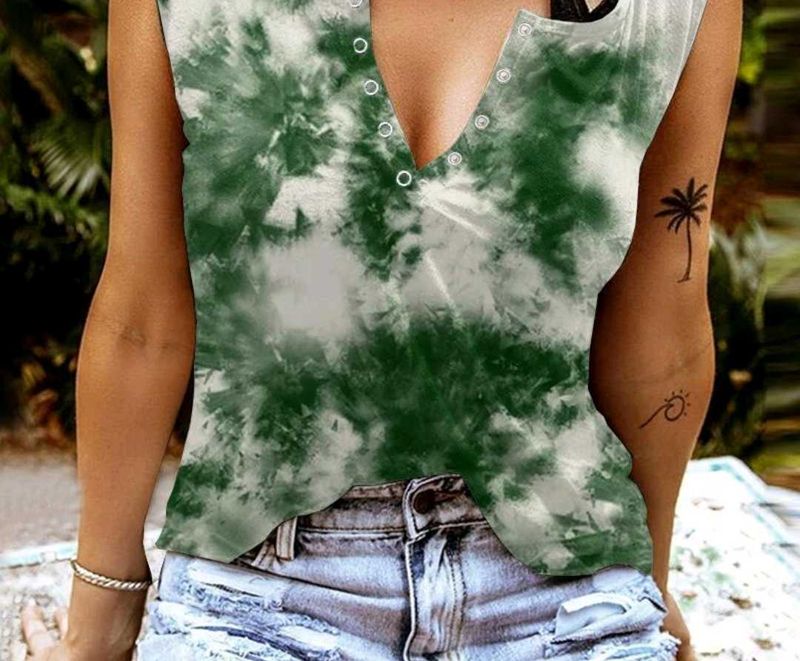 Green Sleeveless Top
