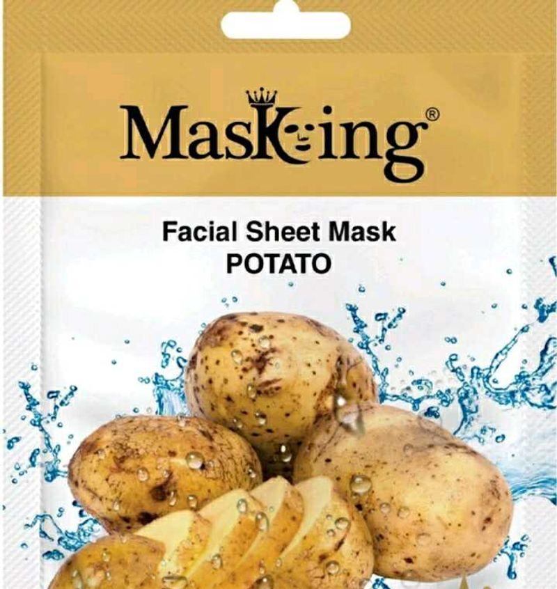 Potato Facial Sheet Mask For Men &amp; Women