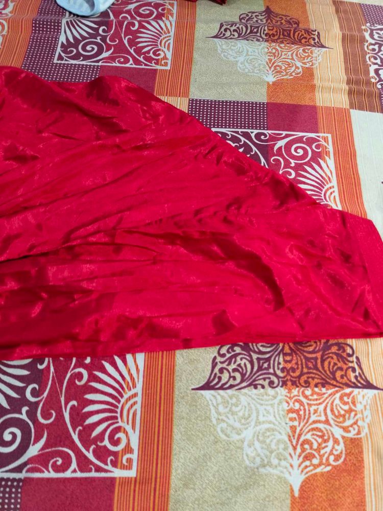 Red Satin Fabric