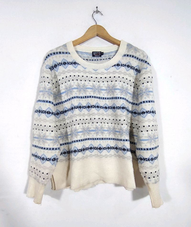 Bare Denim White Sweater ( Women)