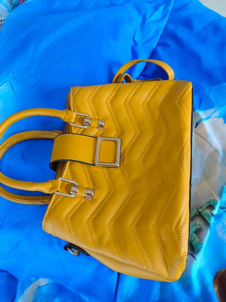 Chic Mustard Handbag