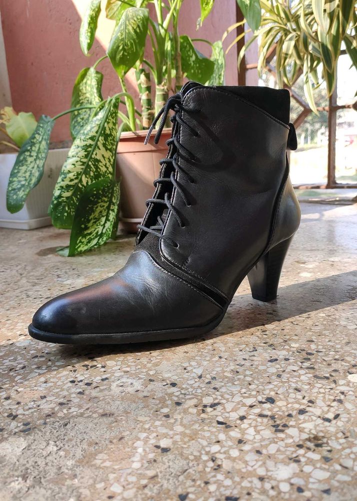 Victorian Era Style Black Boots