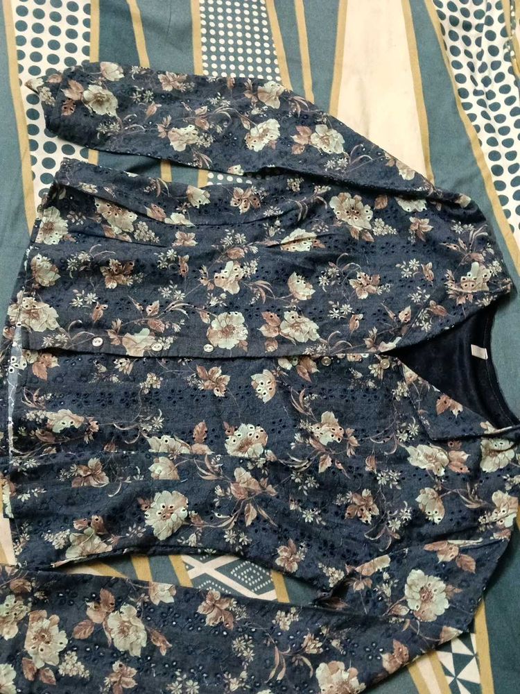 Floral Print Top &amp; Jacket Set