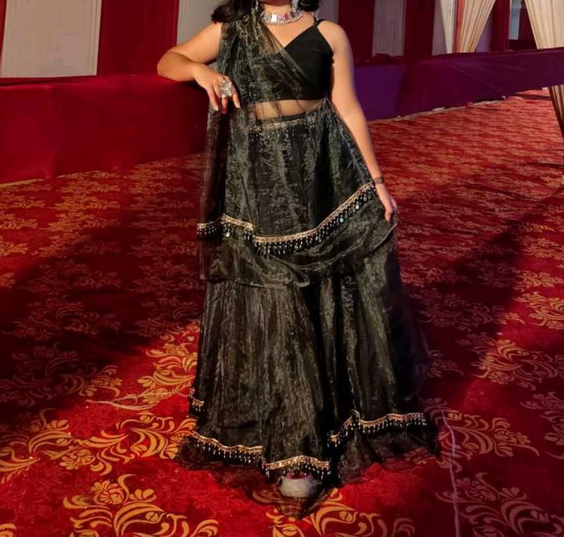 Elegant Black Lehenga Choli Set