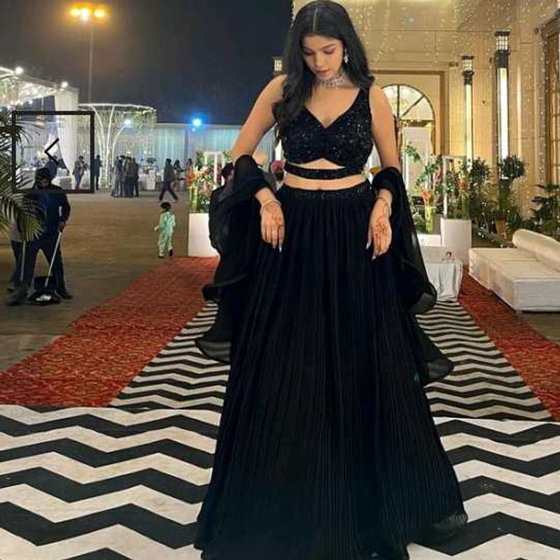 Elegant Black Lehenga Choli