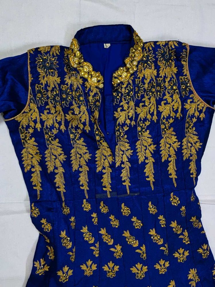 Royal Blue Embellished Partwear Dress