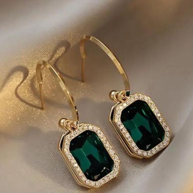 Emerald Green Earrings