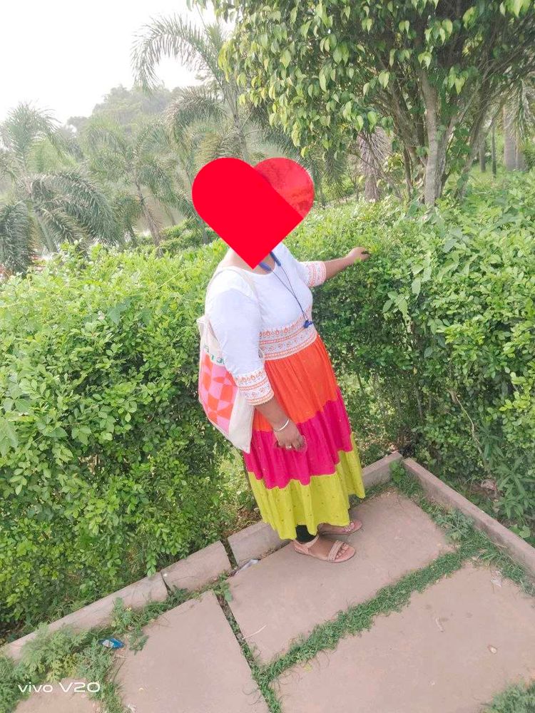 Colorful Striped Maxi Dress