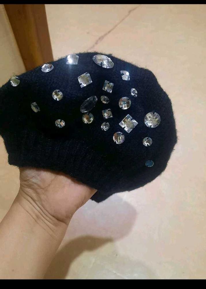 Sparkling Jeweled Beanie