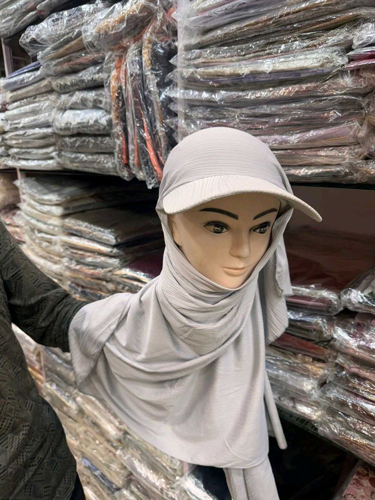 Jersey Hijab With Cap