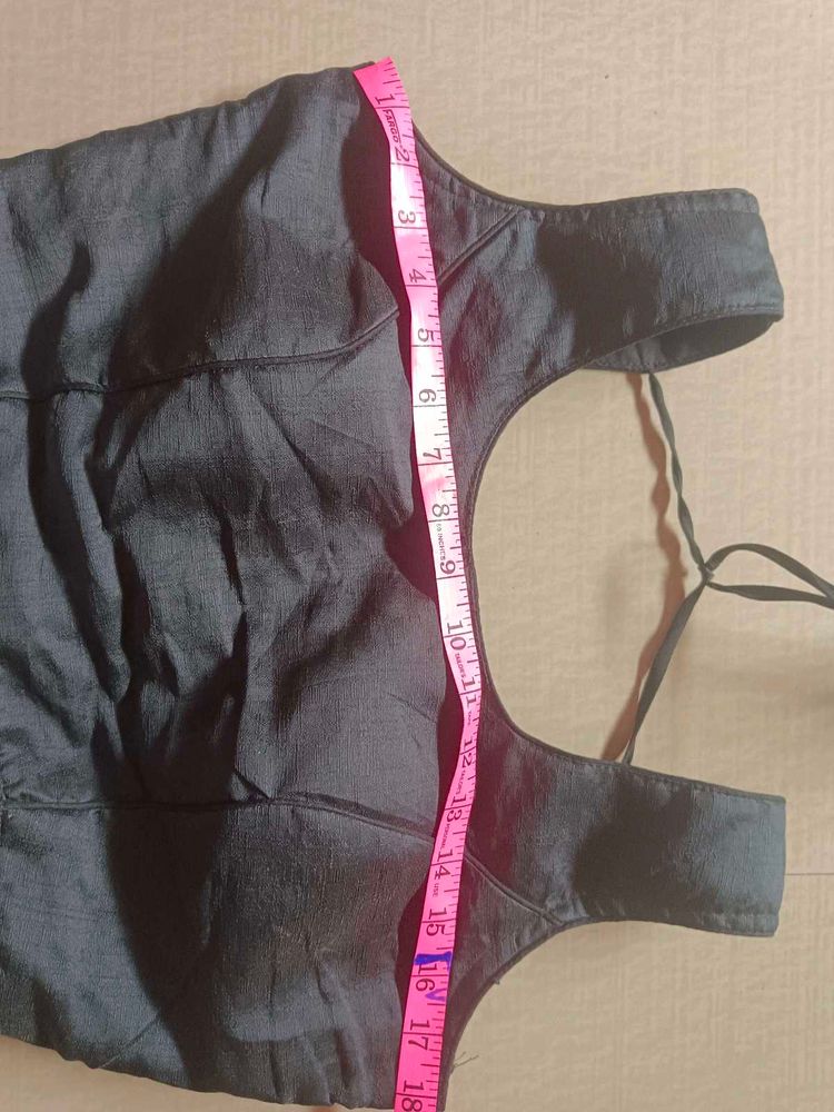 Black Readymade Saree Blouse