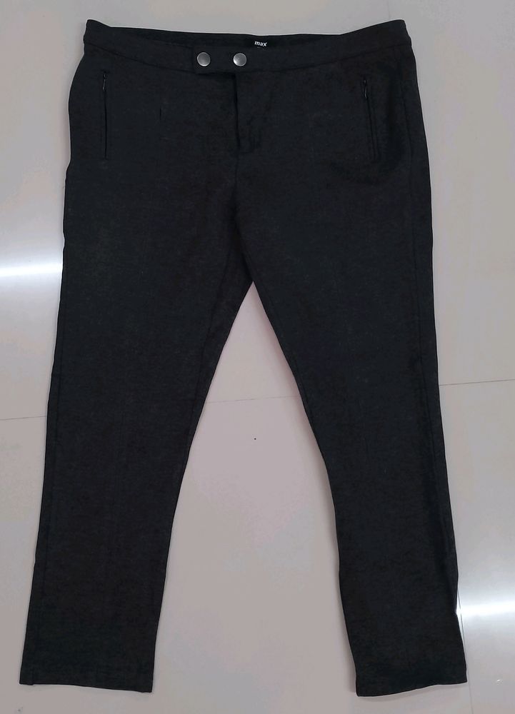 MAX Girls Charcoal Casual Trousers