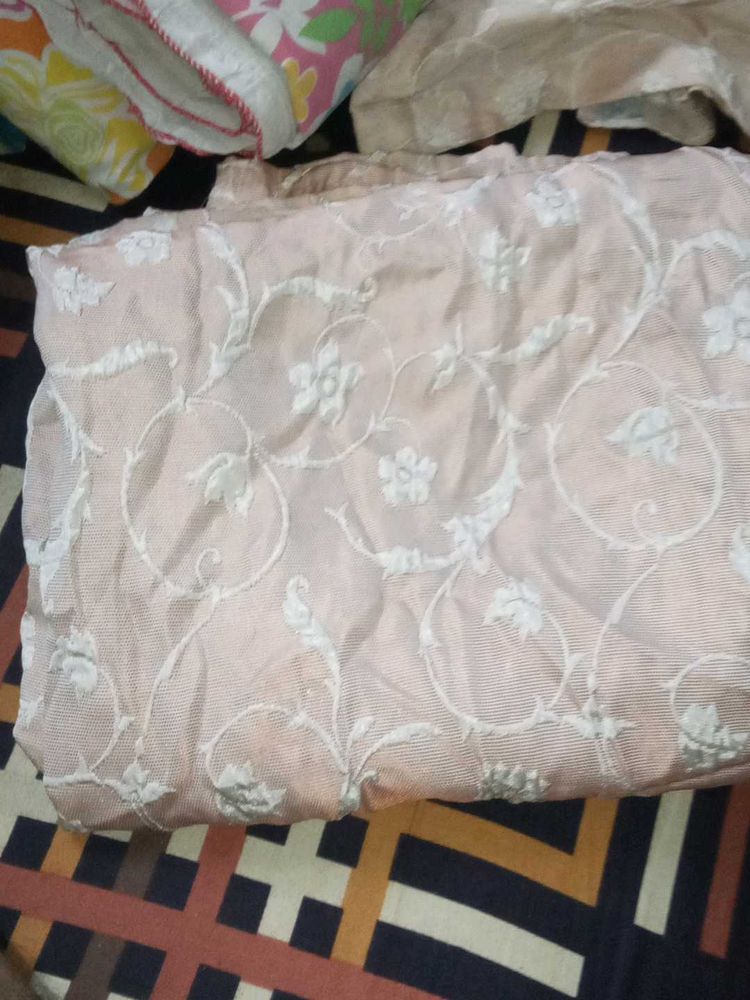 Vintage Embroidered Fabric Piece