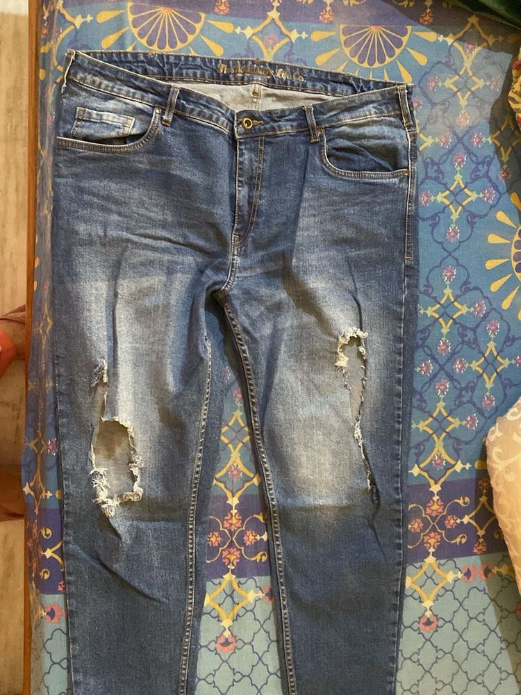 Blue Clour Ripped Jeans