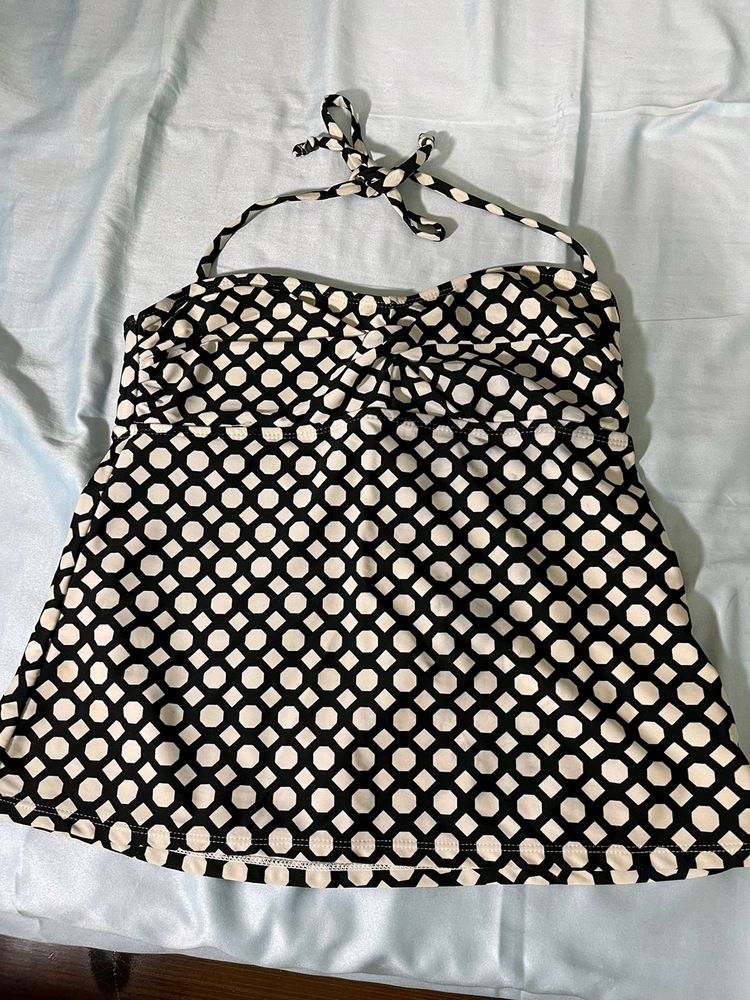 Black And White Dot Top