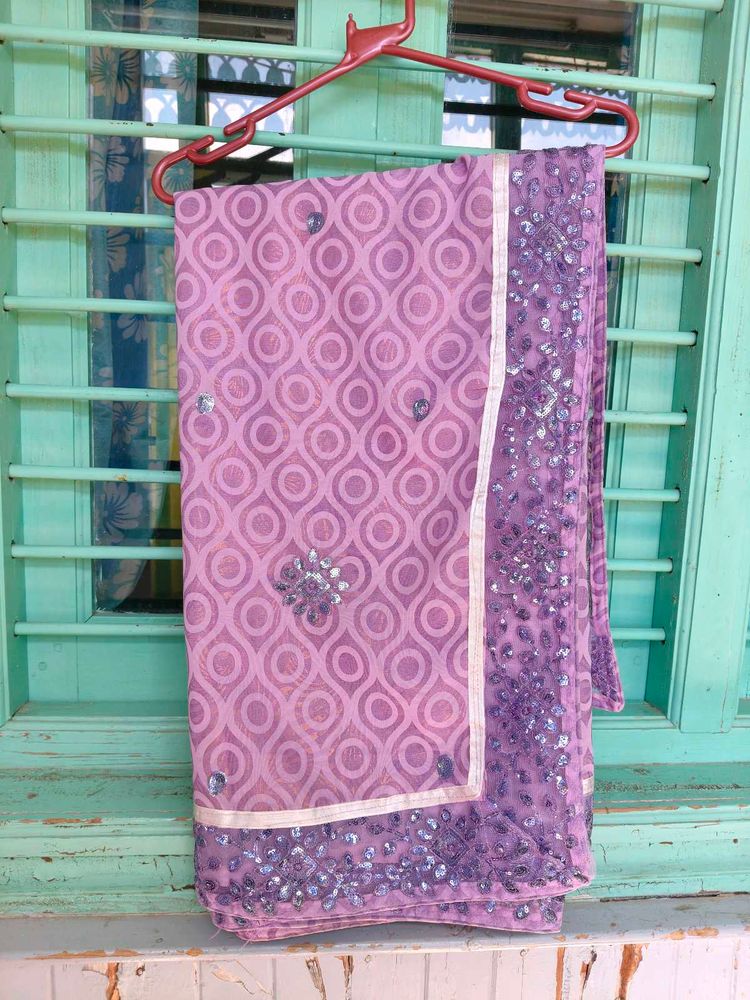 Elegant Purple Saree