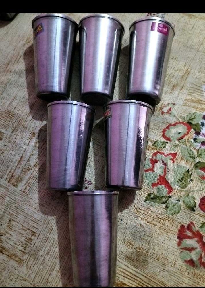 Vinod Stainless Steel Glasses