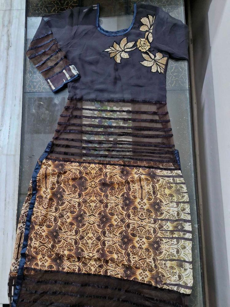 Transparent Kurti Shrug