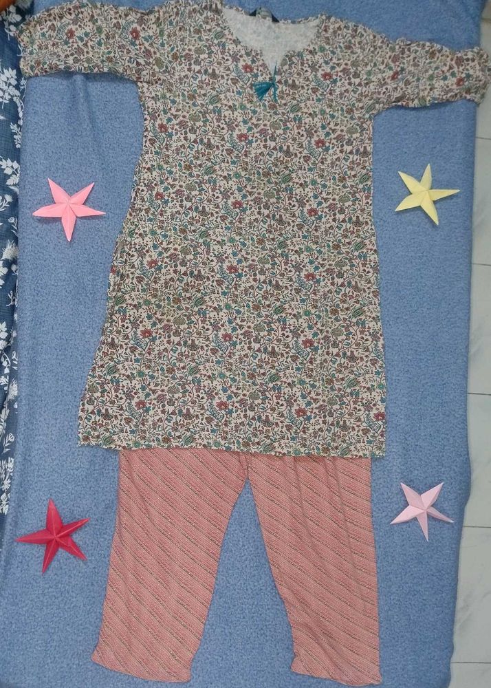 Floral Top &amp; Pants Set