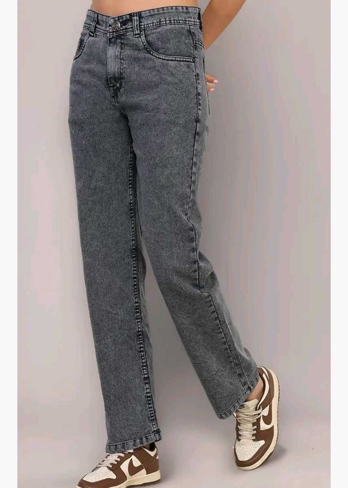 Gray Denim Jeans