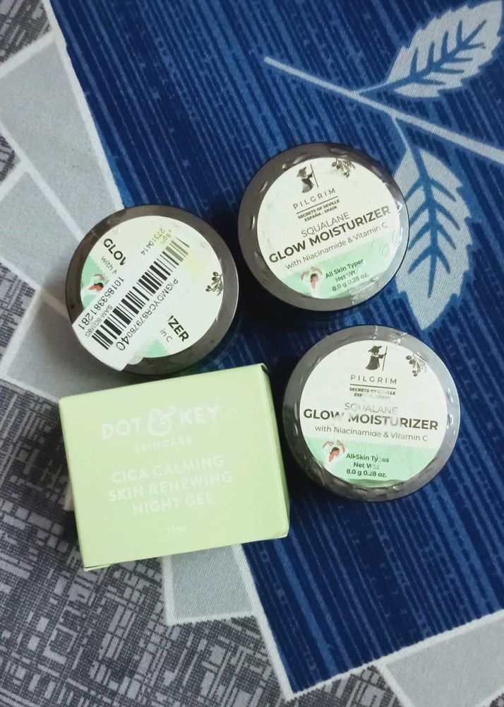 Pilgrim Moisturizer And Dot &amp; Key Night Gel