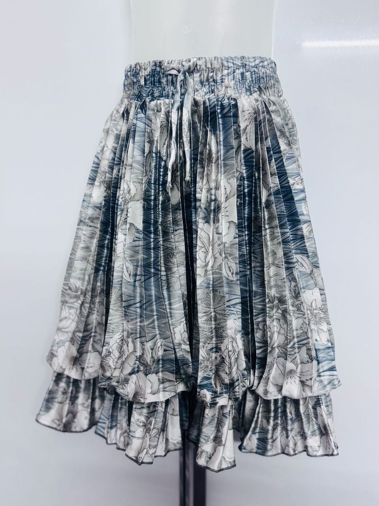 Floral Pleated Skirt