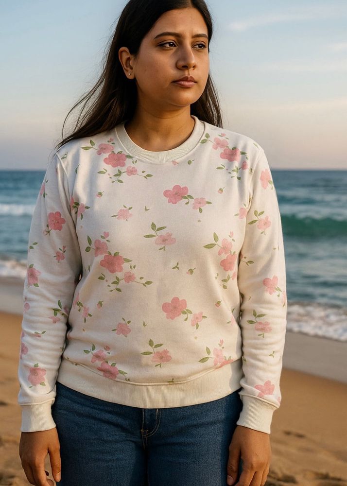 Floral Print Sweatshirt
